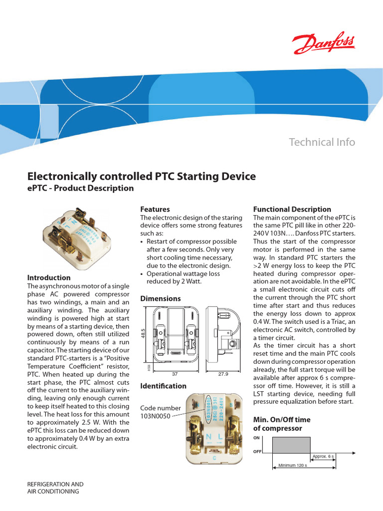 Eptc Description 08-2005 Ei200b202 | PDF | Thermostat | Capacitor