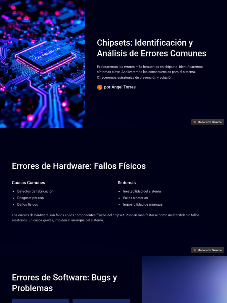 Errores Comunes en Chipsets: Diagnóstico y Solución | PDF | Error de ...