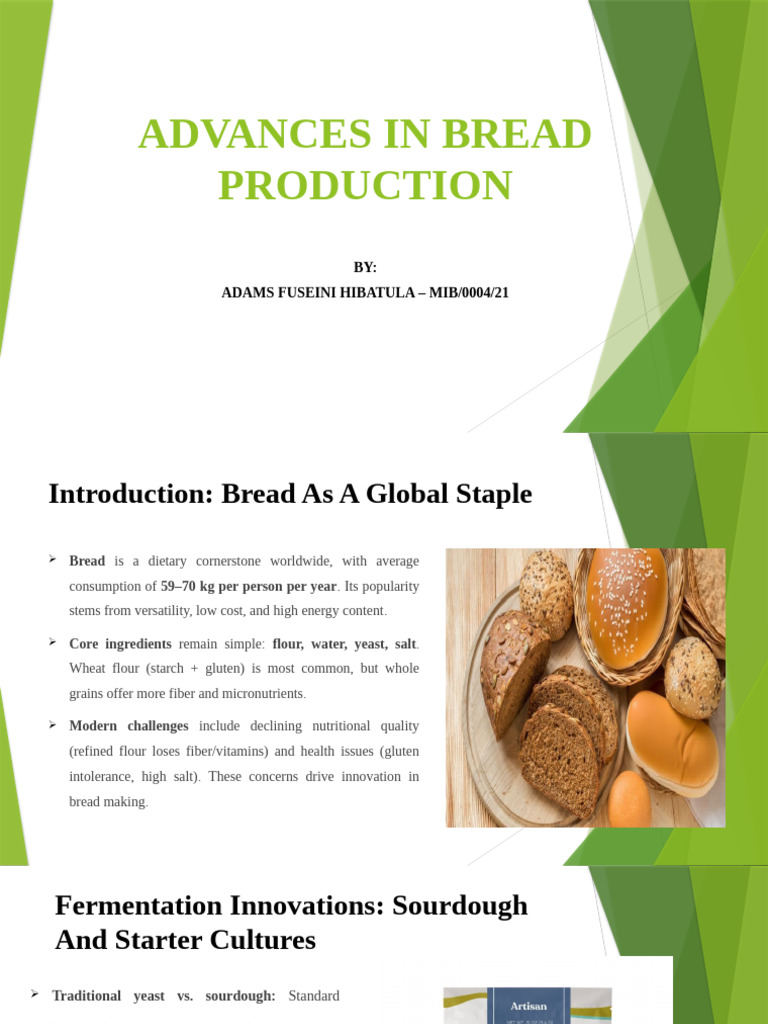Innovations in Healthy Bread Production | PDF | Sourdough | Breads