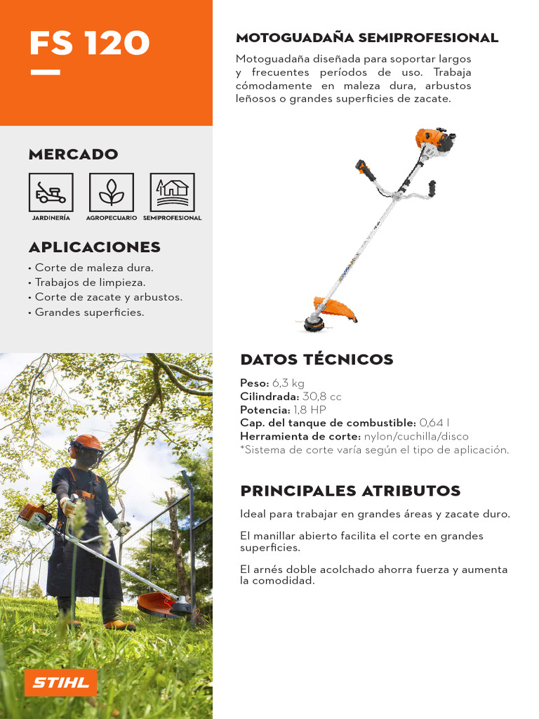 Ficha Técnica Motoguadaña FS 120 | PDF