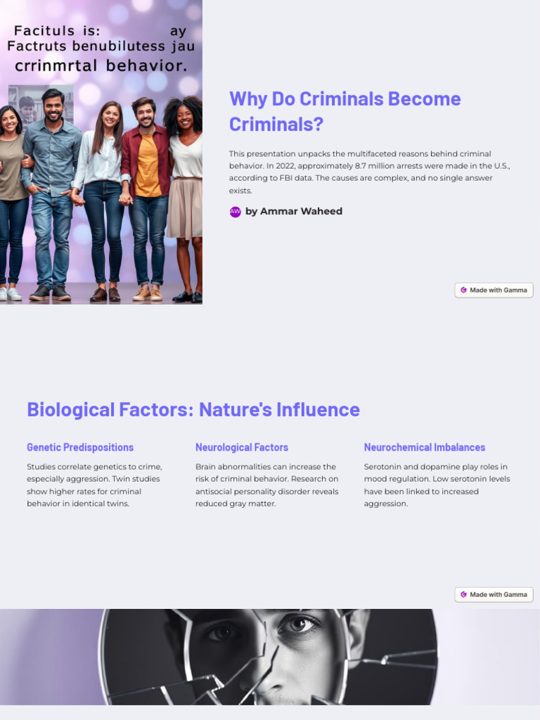 Understanding Criminal Behavior Factors | PDF | Rehabilitation ...