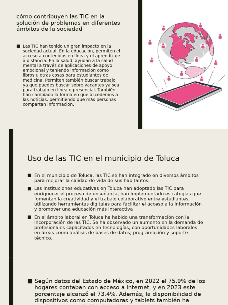 Las TIC en La Sociedad | PDF | Tecnología de información y ...