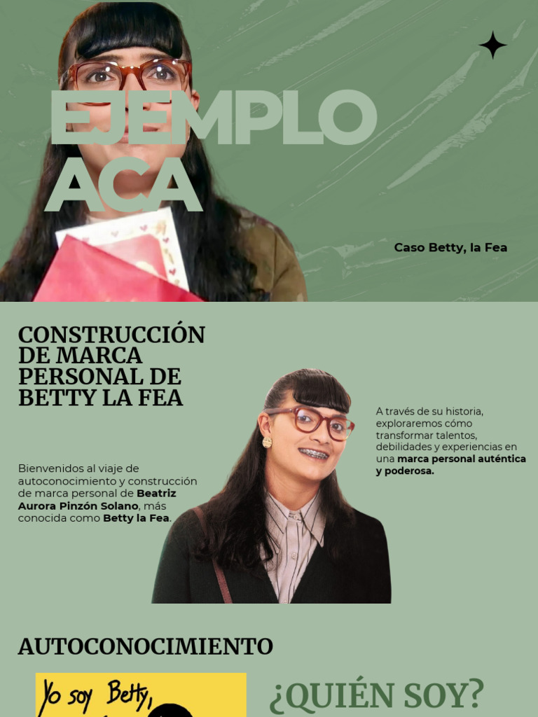 Construcción de Marca Personal de Betty La Fea - Ejemplo ACA | PDF |  Iniciativa empresarial | Business