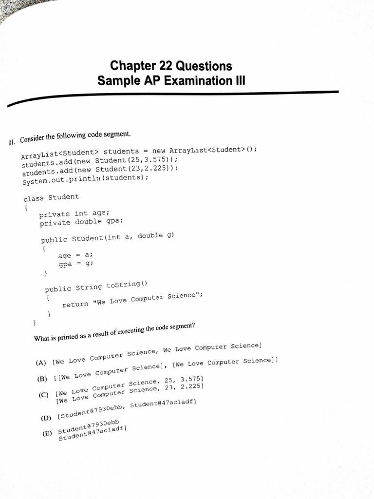 2015 Practice Test-1 | PDF | Integer (Computer Science) | Computer ...