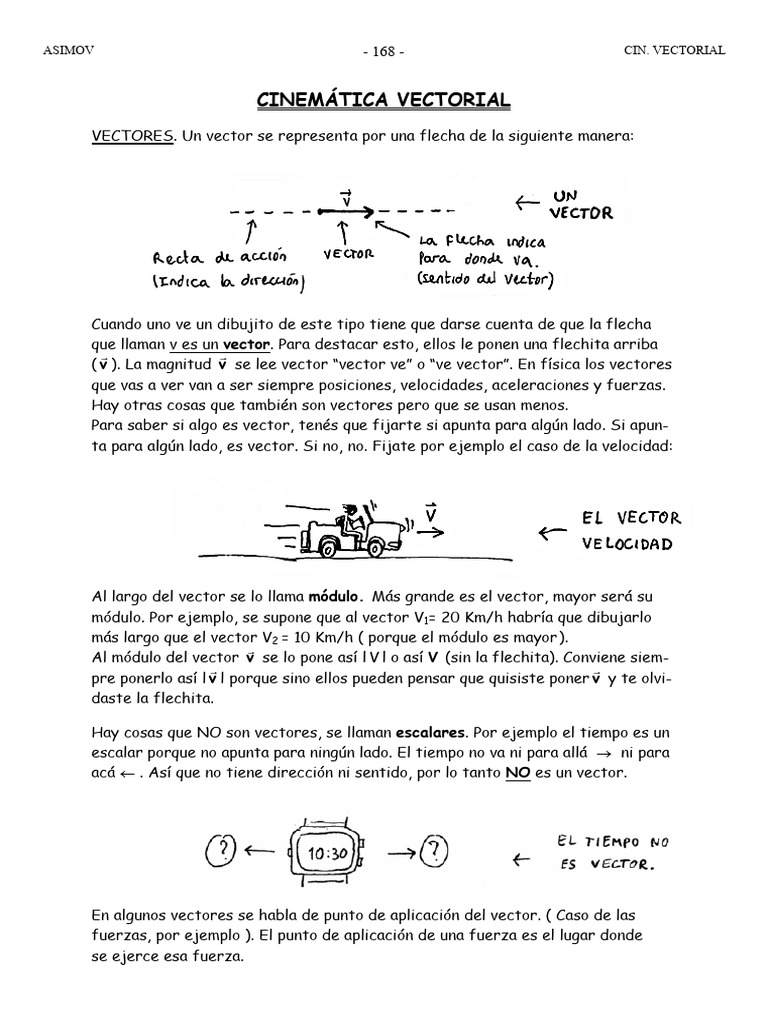 Cinematica Vectorial | PDF | Velocidad | Vector Euclidiano
