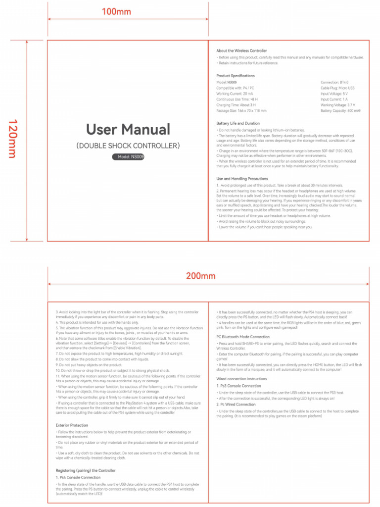 Manual de Uso Mando | PDF