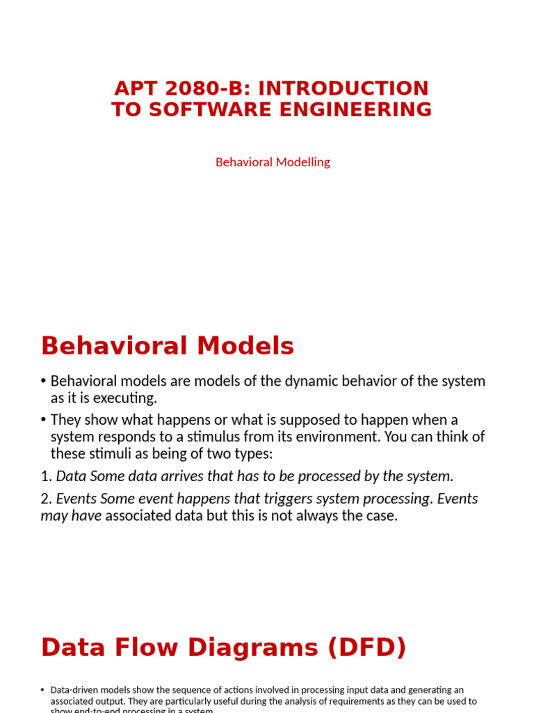 Behavioral Modeling | PDF | Use Case | Computing