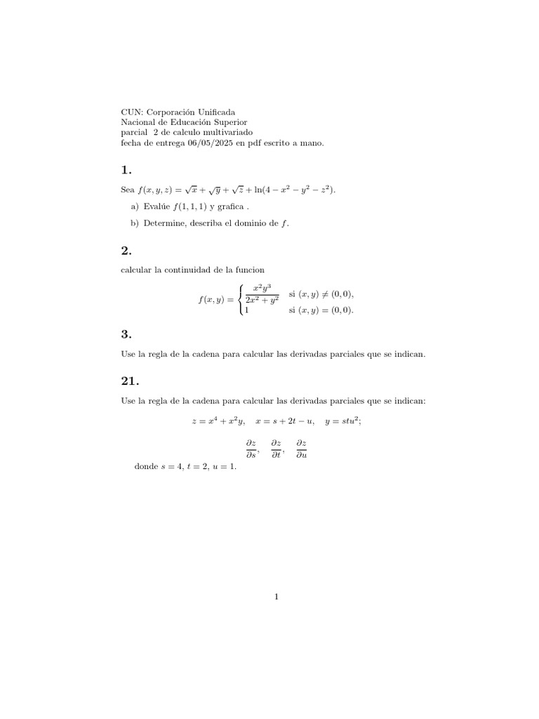 Calulo III | PDF