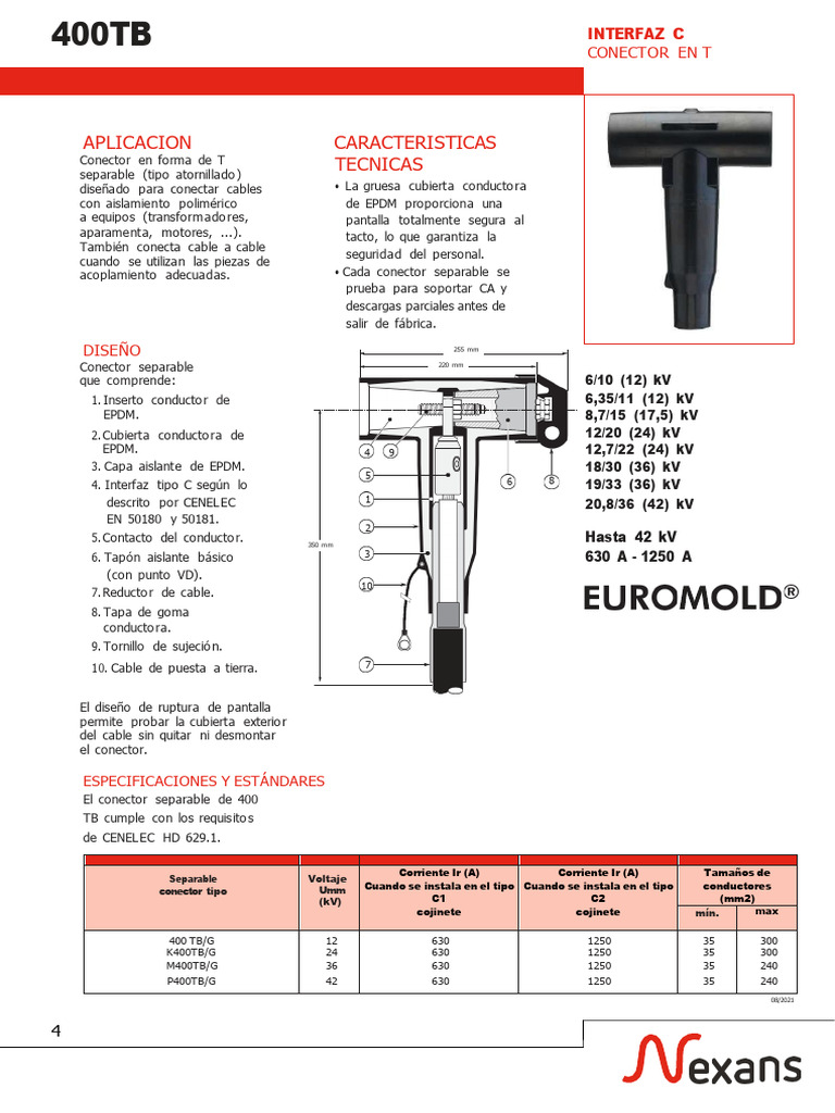 Conector en T Eléctrico Separable | PDF | Conector eléctrico ...