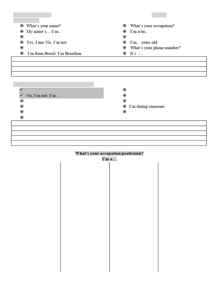 Student Interview Questions Template | PDF