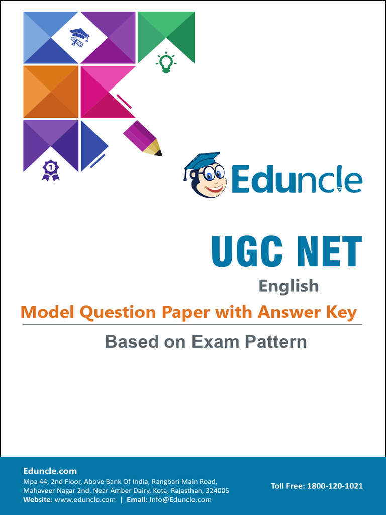 UGC NET Model Question Paper | PDF | Sampling (Statistics) | Thought
