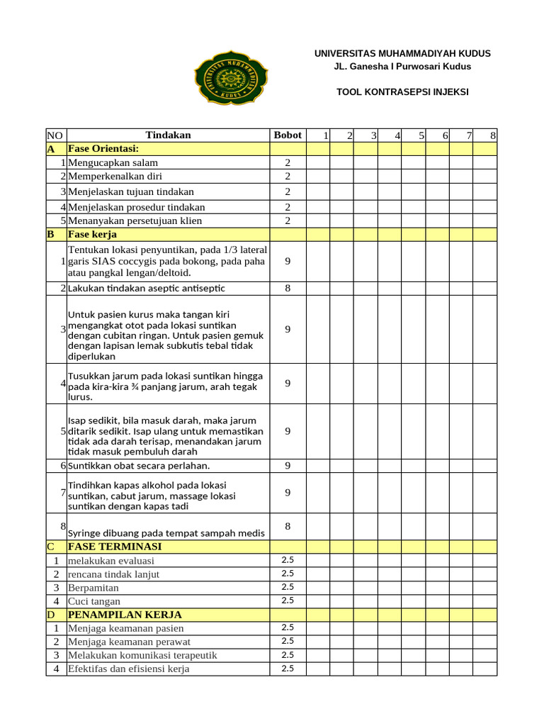 TOOL Kontrasepsi Injeksi | PDF