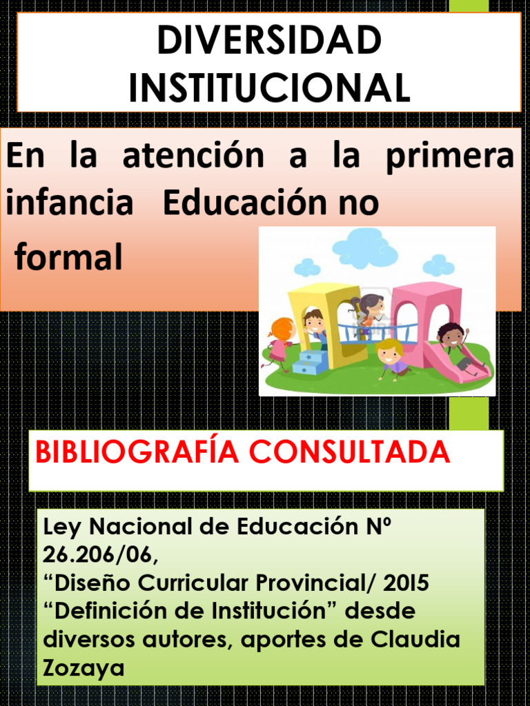 Diversidad Institucional en Primera Infancia | PDF | Educación de la ...
