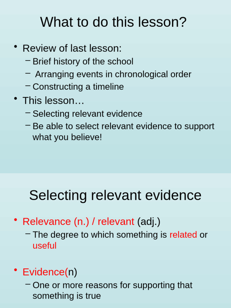 Evidence and Its Relevance | PDF | Cognition