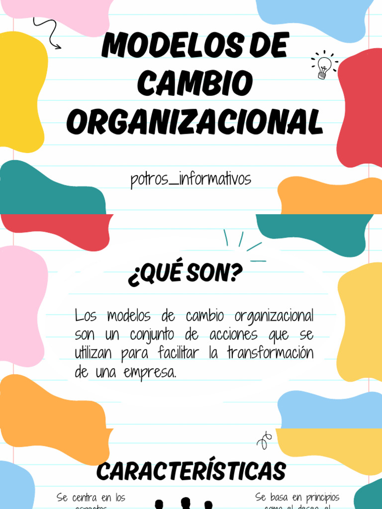Modelos de Cambio Organizacional | PDF | Planificación | Gestión del cambio