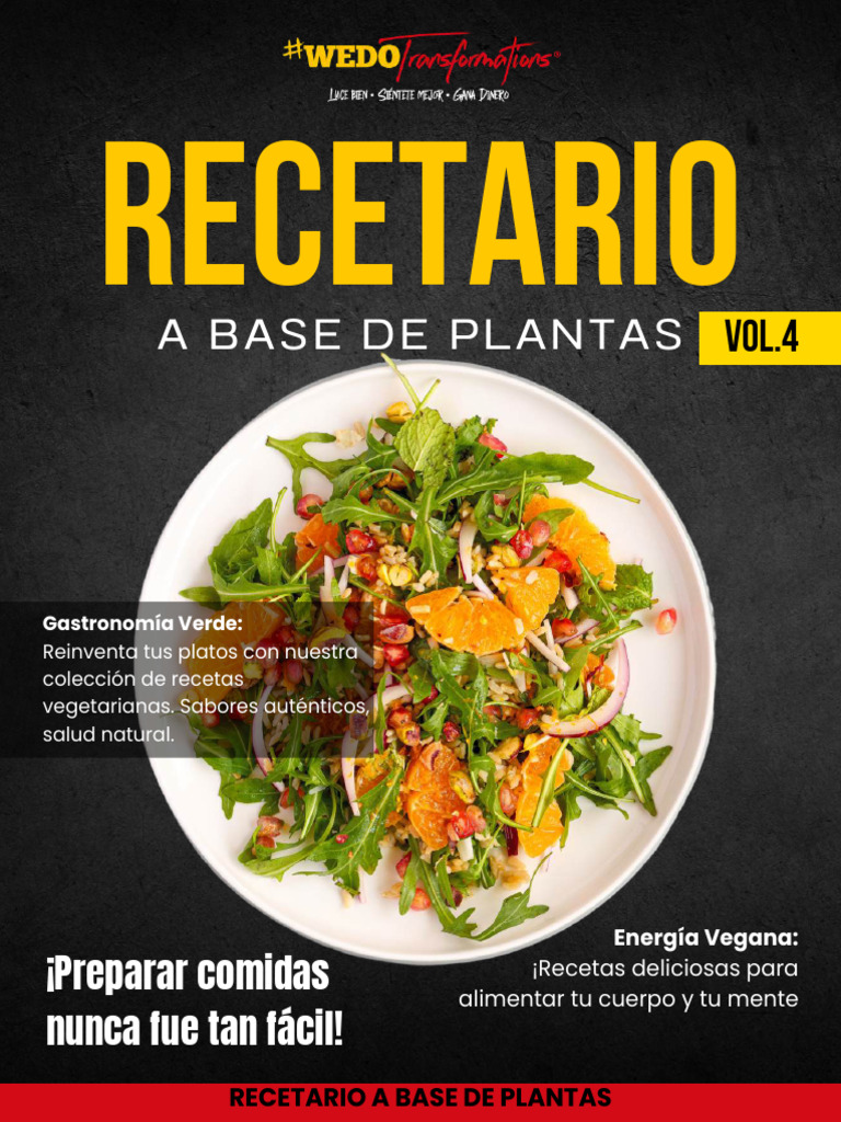 Recetas Veganas Fáciles y Saludables | PDF | ensalada | Alimentos