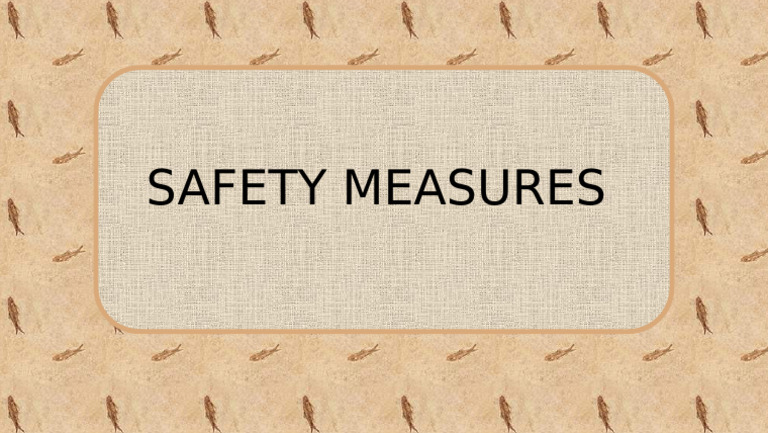 Safety Measures | PDF