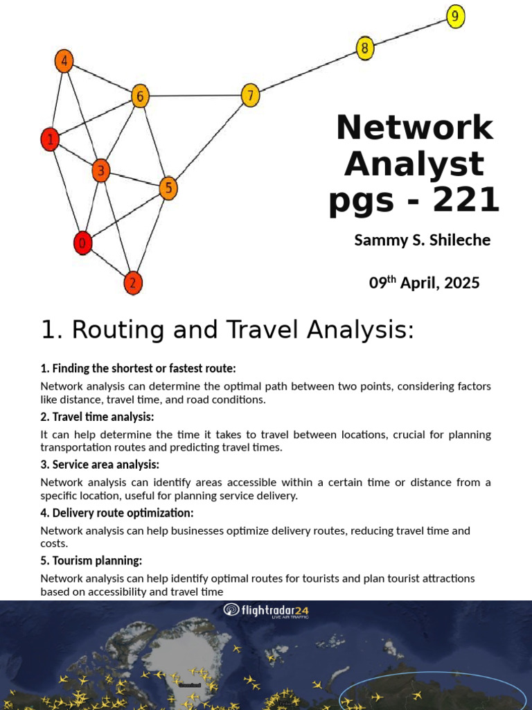 Applications of Network Analysis | PDF | Transport | Traffic