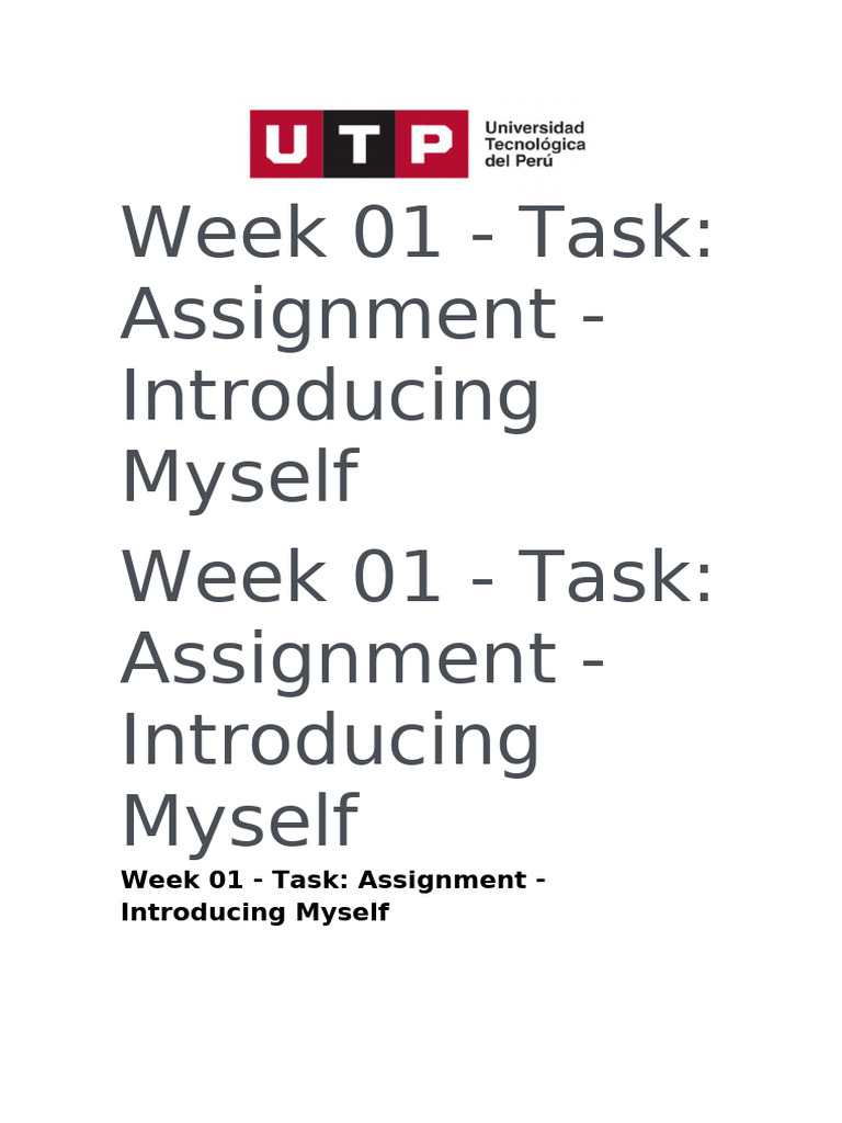 Week 01 | PDF