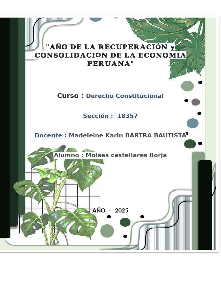 Estado y Constitución en el Derecho Constitucional | PDF | Constitución ...