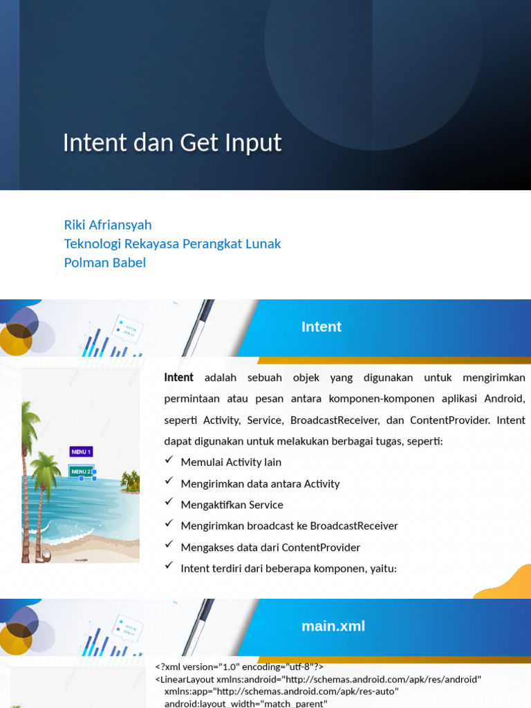 Intent Dan Get Input | PDF