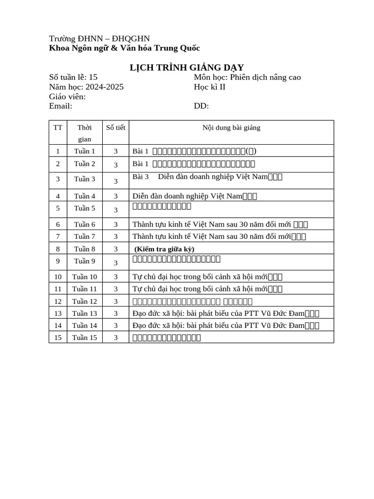 Lichtrinh PDNC 2025 | PDF