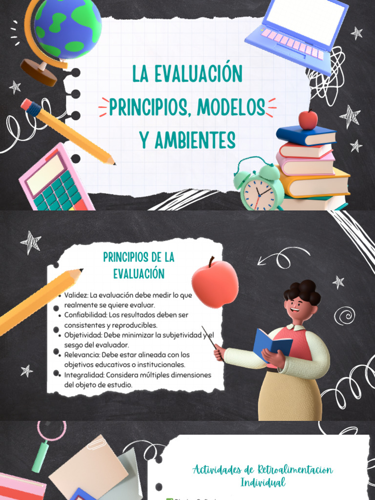 Principios y Modelos de Evaluación Educativa | PDF | Evaluación | Enseñando