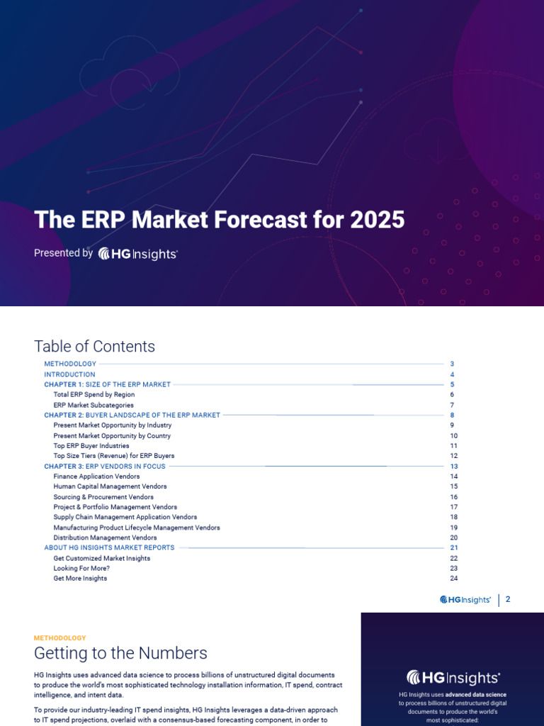 ERP Market Forecast 2025 Insights | PDF | Enterprise Resource Planning ...