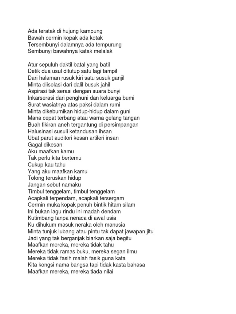 Ada Teratak Di Hujung Kampung Pdf