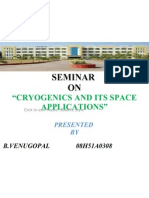 Seminar ON: "Cryogenics and Its Space Applications"