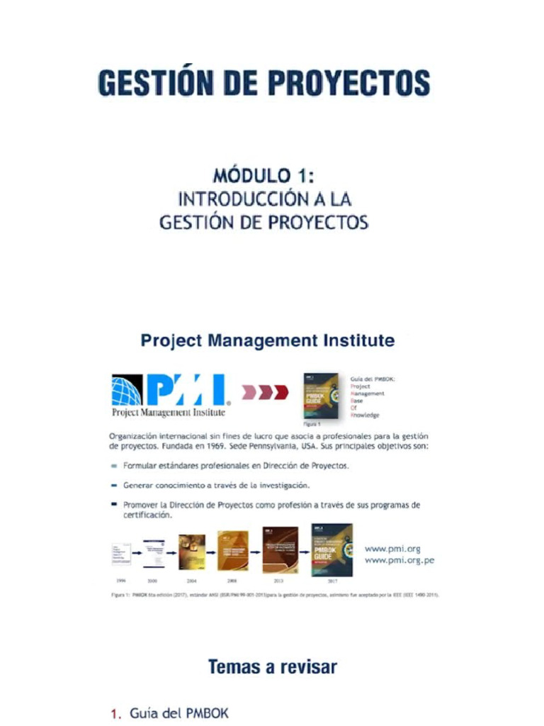 Introducción A La Gestión de Proyectos | PDF