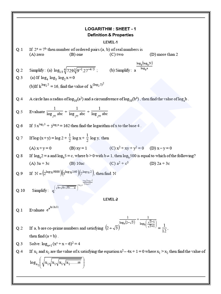 Log 4 1 | PDF | Mathematics | Number Theory