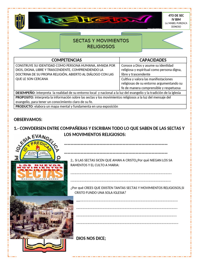 Sectas y Movimientos Religiosos | PDF | Secta | Fundamentalismo