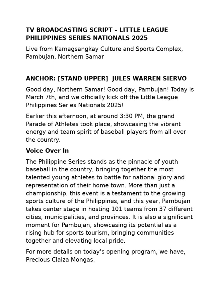 PHILIPPINE SERIES TV BROADCASTING | PDF