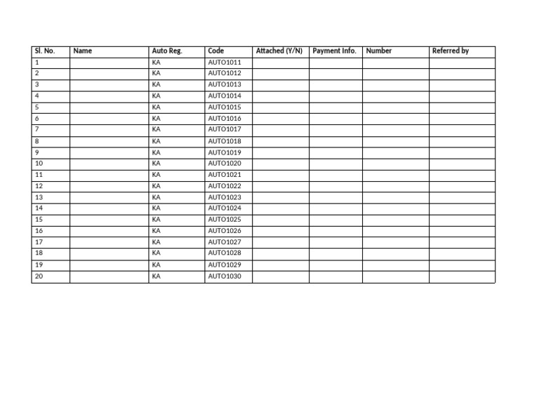 Auto Sheet | PDF