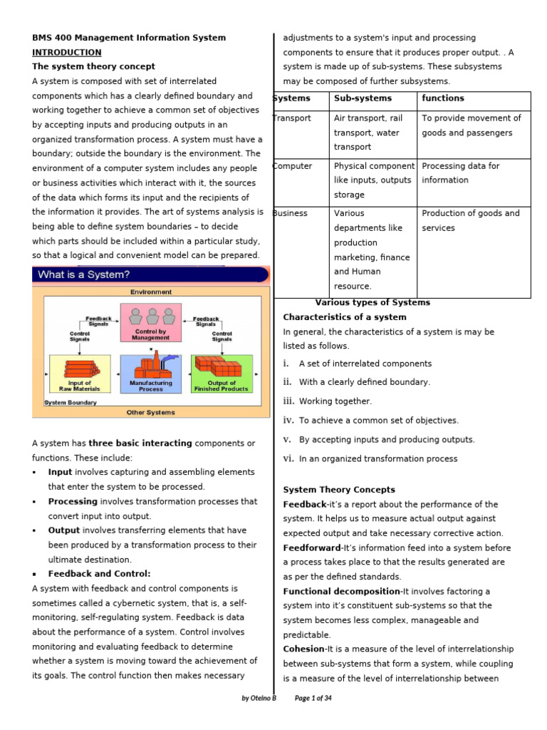 BMS 400: Overview of Management Systems | PDF | Databases | System