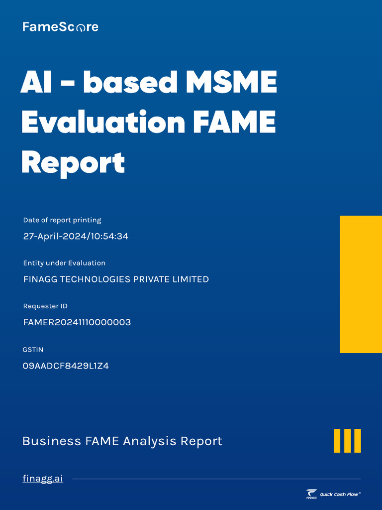 FAME Analysis for Finagg Technologies | PDF | Taxes | Business