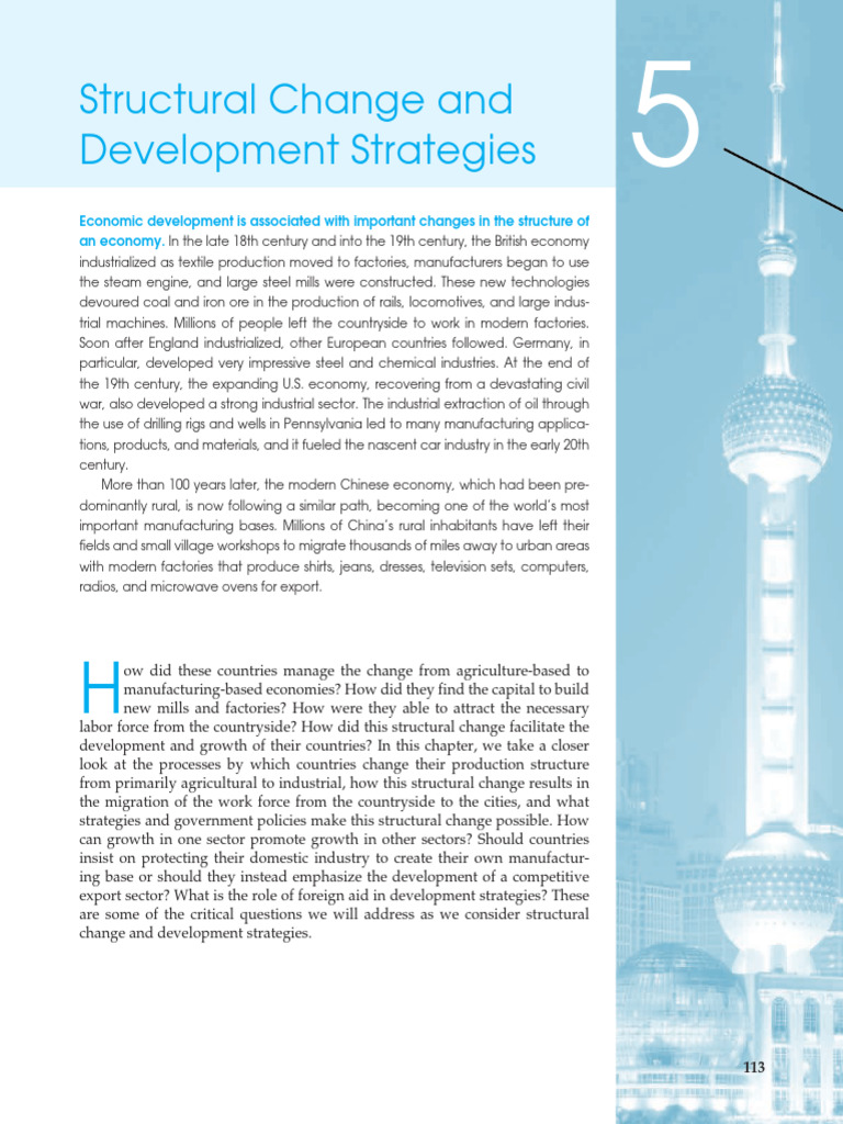 GerardRoland 2016 Chapter5StructuralCha DevelopmentEconomics | PDF ...