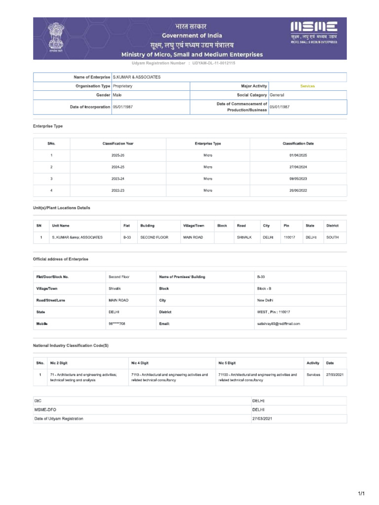 Udyam Skumar | PDF