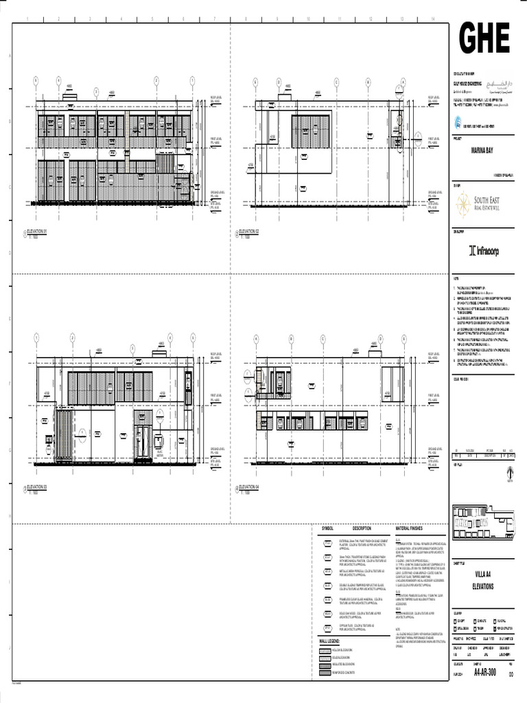 Villa A4 Elevation Drawings and Details | PDF | Engineering | Real Estate