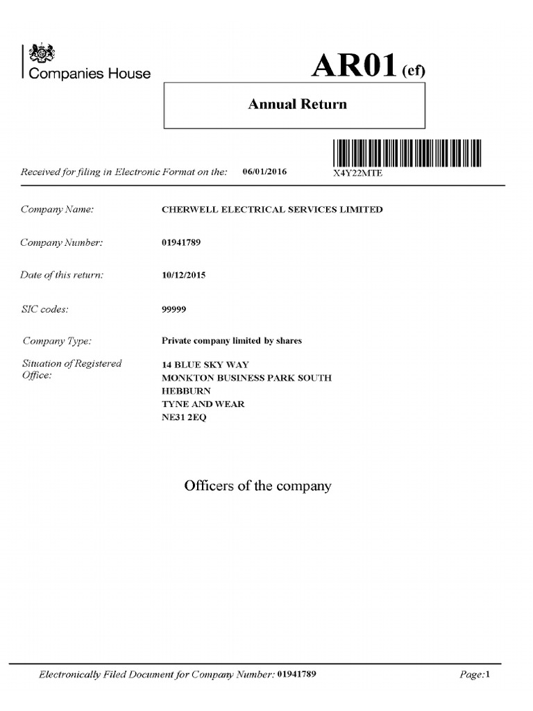 Companies House Document | PDF