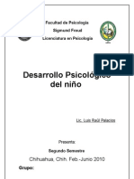 Desarrollo Psicologico Del Niño,, 2do Semestre