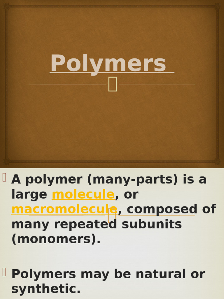 Polymers | PDF