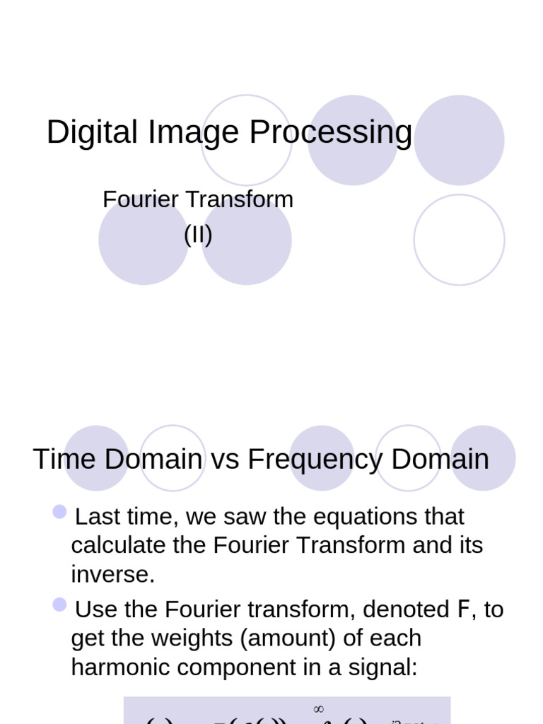 Fast Fourier Transform Overview | PDF | Fast Fourier Transform ...
