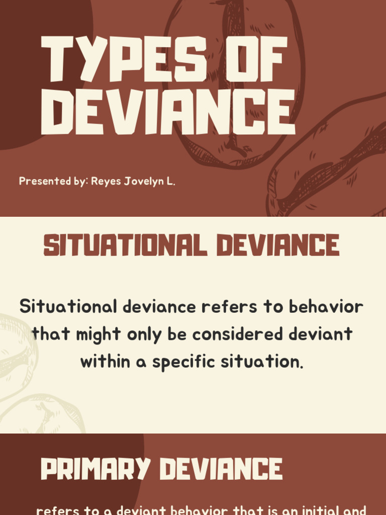 Understanding Types of Deviance | PDF | Deviance (Sociology) | Conformity
