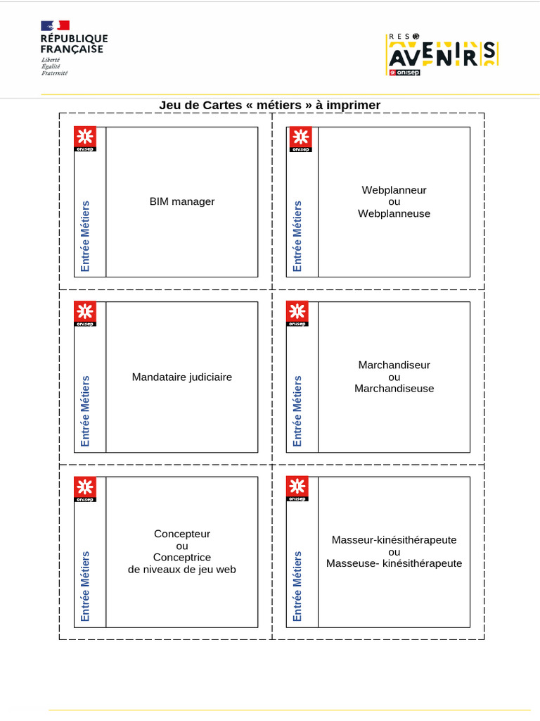 38 7207 Jeu Cartes Metiers | PDF | Environnement naturel | Sciences de ...