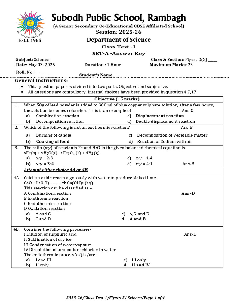 F2 SC SetA AK CT1 2025-26 | PDF | Digestion | Blood