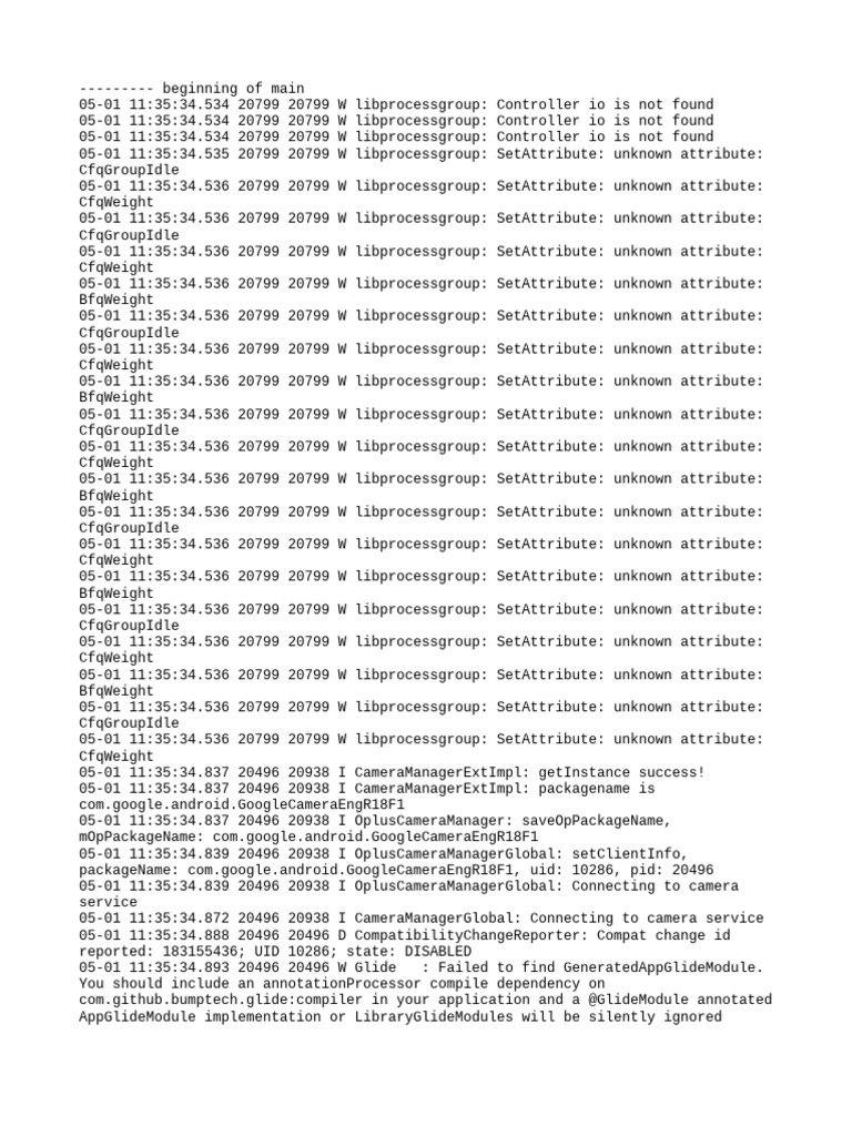 Android Log Errors and Warnings Analysis | PDF | Computing | Computer ...