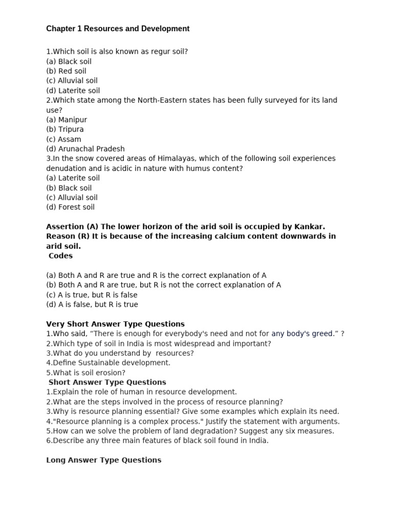 Chapter 1 Resources and Development | PDF