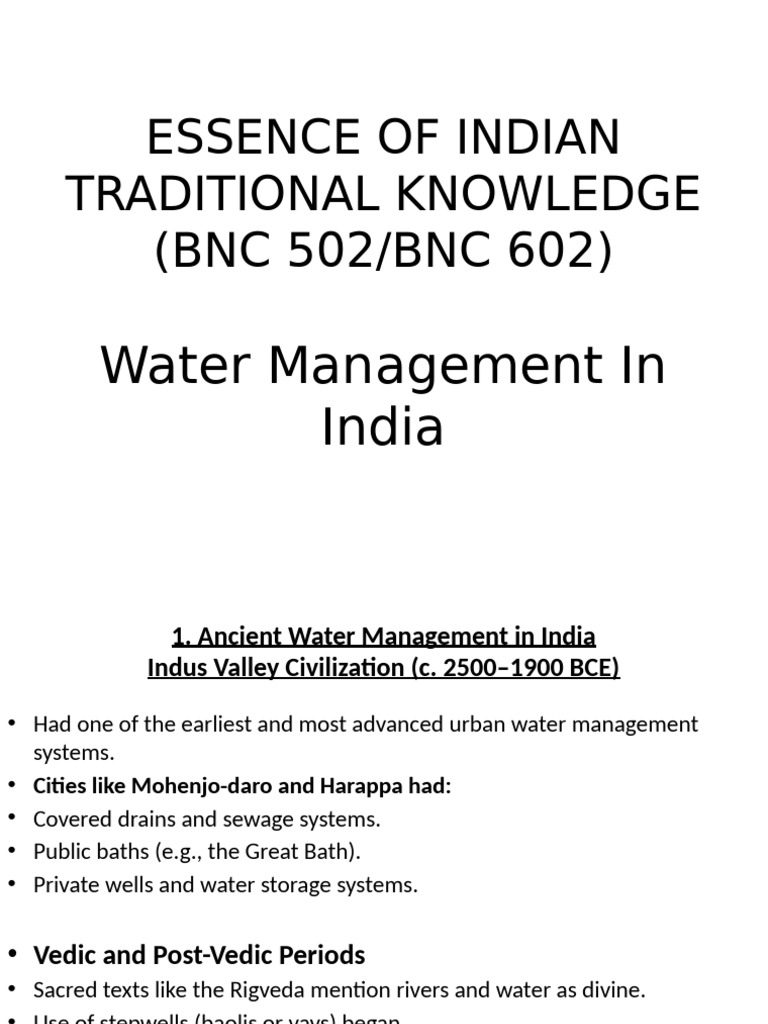 Water Management in India | PDF | Environmental Engineering | Water